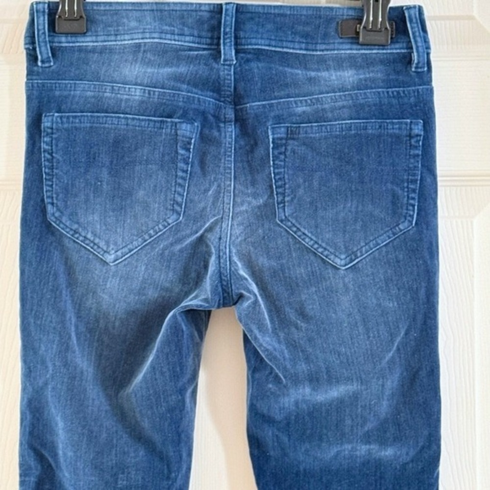 Diesel Skinny Jeans Blue Velvet Stretch Denim Pants Size 25